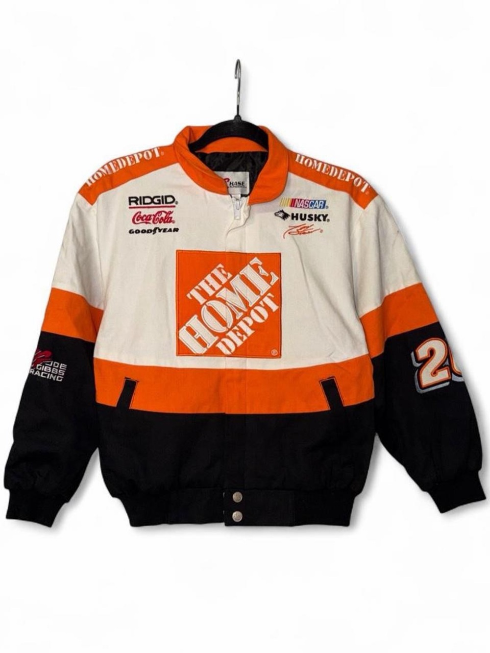 Vintage Chase Authentics NASCAR Dale Earnhardt Jr. Home Depot racing Jacket